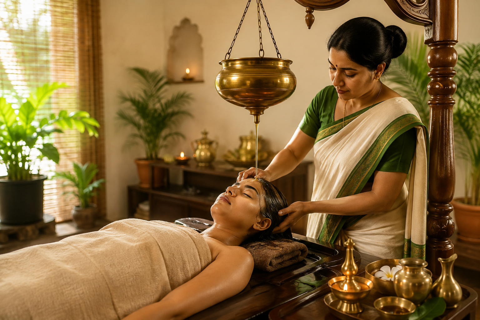 Ayurveda Clinic in Jaipur - oil massage therapy at Ayujivan Ayurveda and Panchkarma