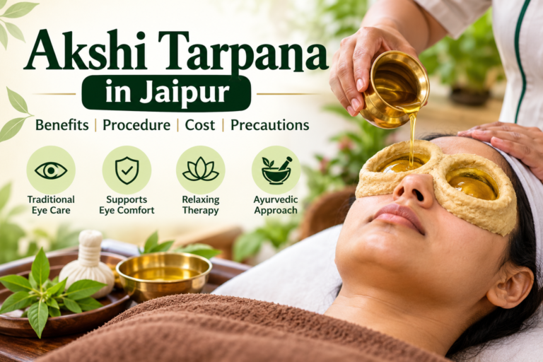 Akshi Tarpana Ayurvedic eye care procedure in Jaipur